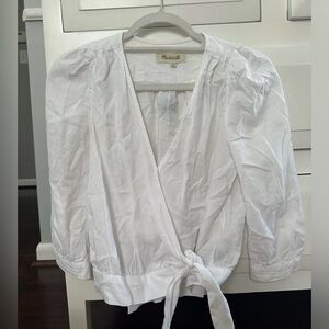 Madewell blouse with tie